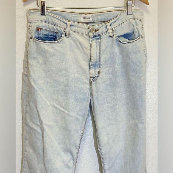 Hudson - Women Jean Blake High Rise Bootcut Bleached Light Wash - size 31 - Picture 10 of 11